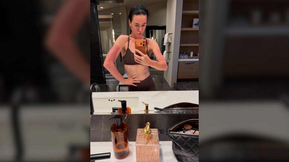 Photo of Katy Perry showed off her strong physique in new photos.