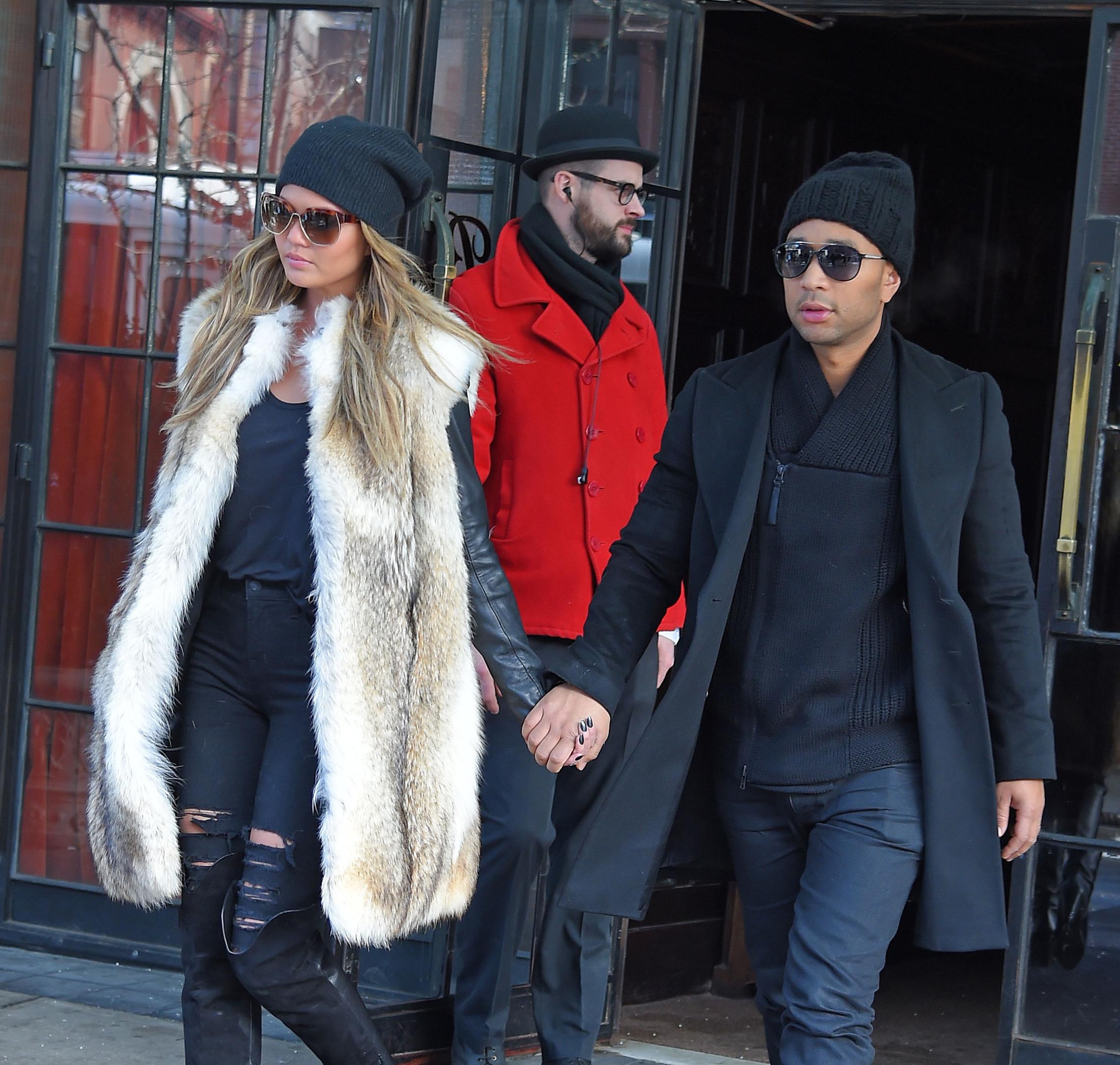 John Legend and Chrissy Teigen out in NYC