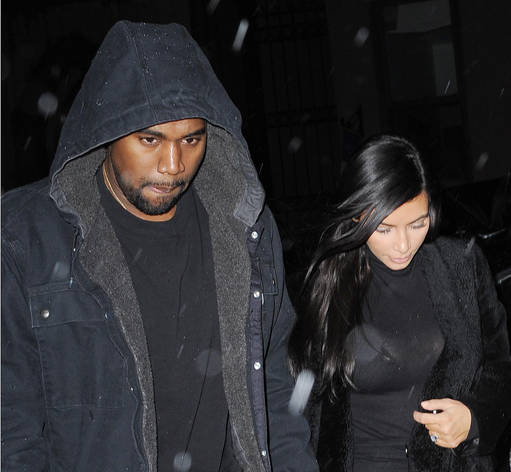 Kanye West and Kim Kardashian out and about in NYC