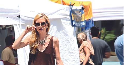 Rachel Zoe and family spend time at Farmers Market