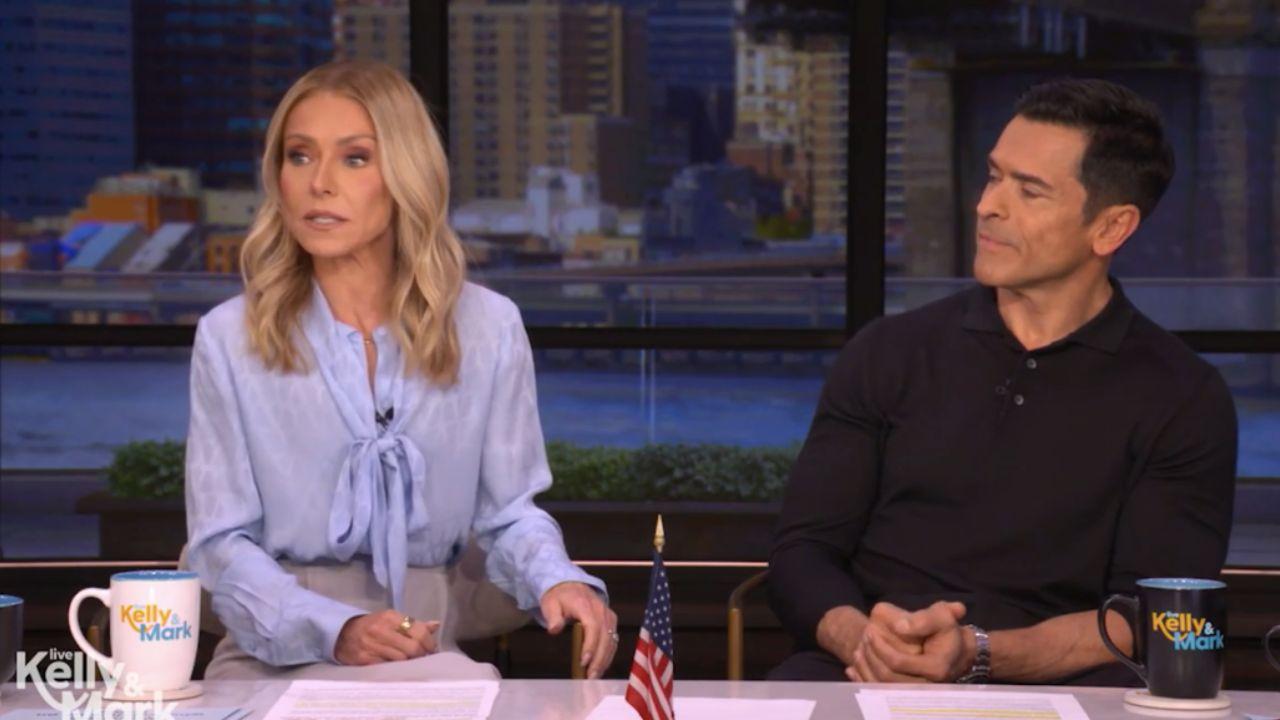 Image of Mark Consuelos added that Kelly Ripa is still around because he likes 'valuable stuff.'
