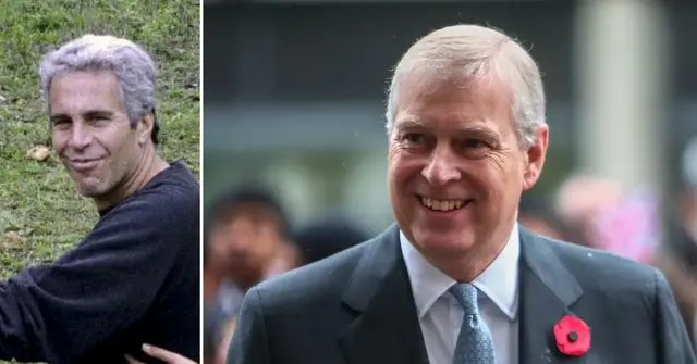 split of Jeffrey Epstein, Prince Andrew. 