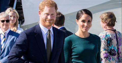 Photo of Prince Harry and Meghan Markle.