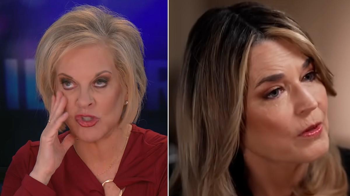 split of Nancy Guthrie and Savannah Guthrie. 