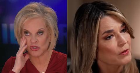 split of Nancy Guthrie and Savannah Guthrie.