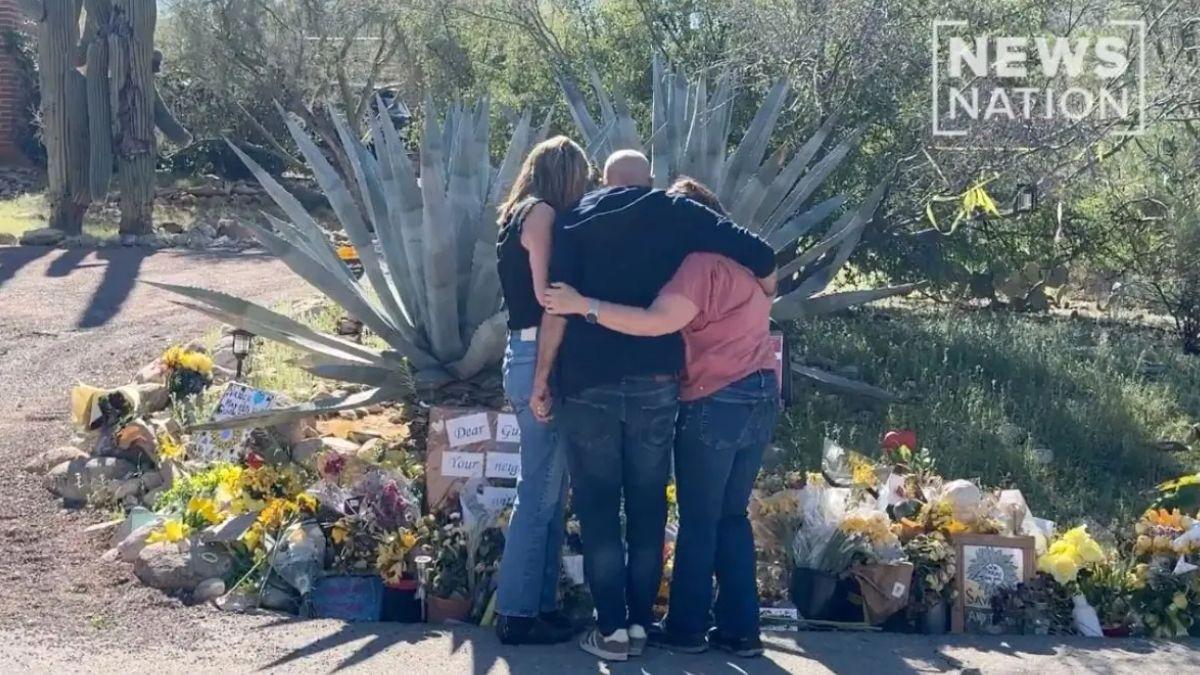 image of Savannah Guthrie broke cover to visit a memorial set up for her mother on March 2.