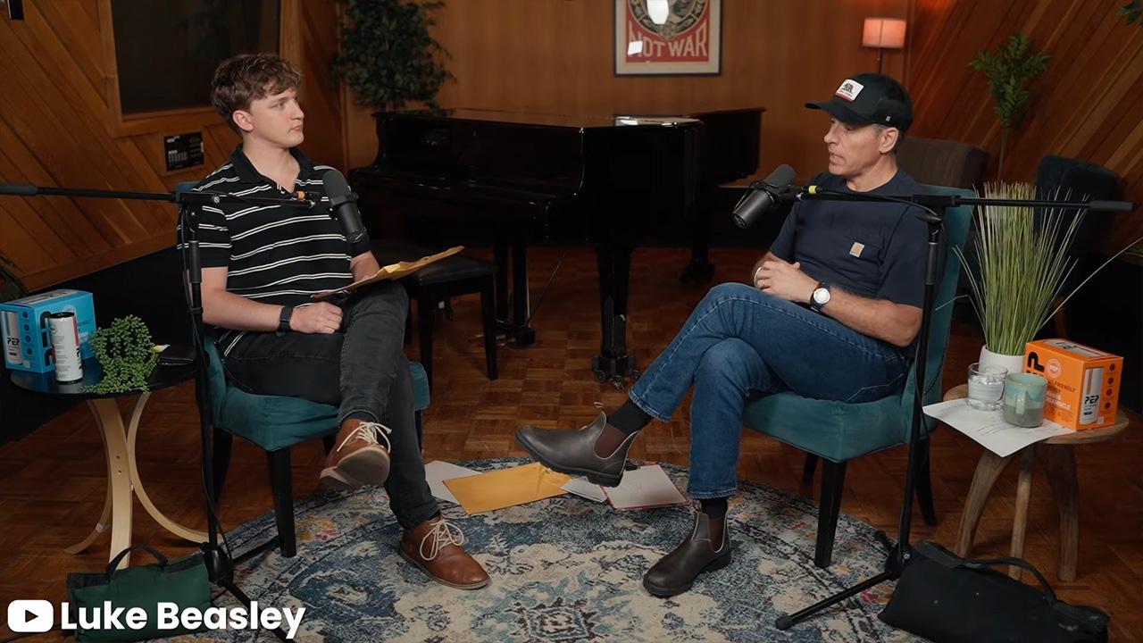 Image of Luke Beasley shared a comedic clip titled, 'Tracking Hunter Biden's gayness throughout our interview.'
