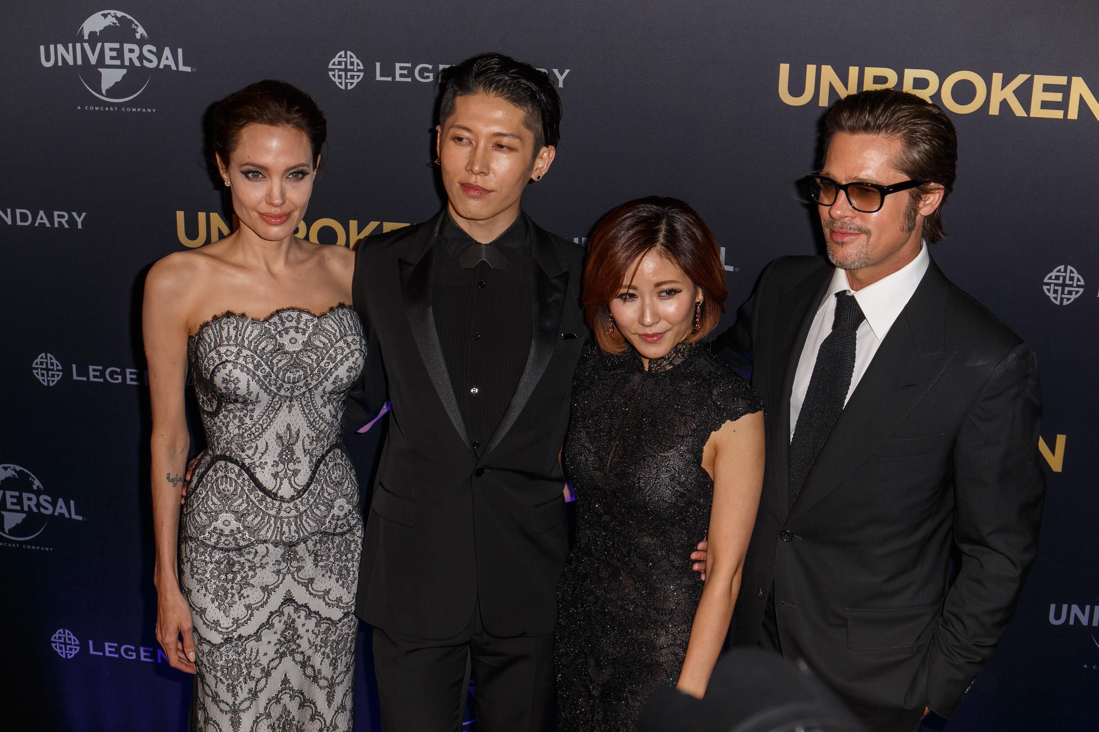 Angelina Jolie and Brad Pitt at world premiere of &#039;Unbroken&#039;