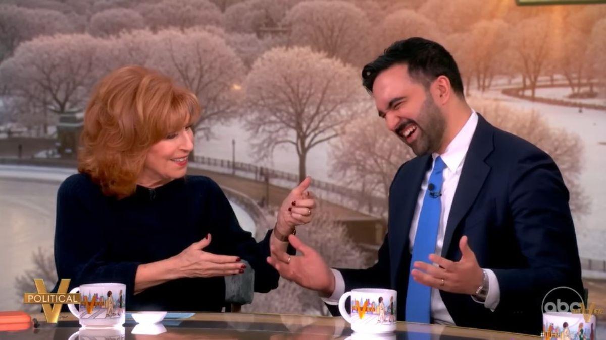 image of Joy Behar questioned Zohran Mamdani about his interactions with Donald Trump.