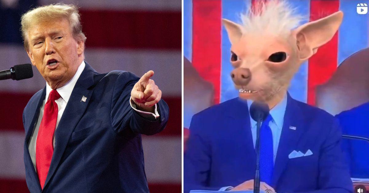 Donald Trump Turns Joe Biden Into A Dog Using Snapchat Filters