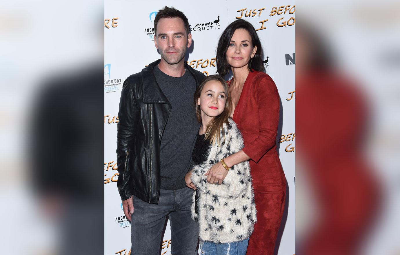 Courteney Cox with Johnny McDaid and daughter Coco