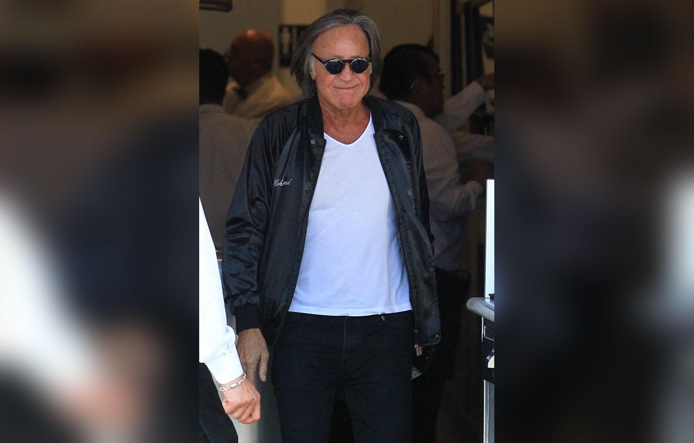 Mohamed Hadid grabs lunch at Il Pastaio in Beverly Hills