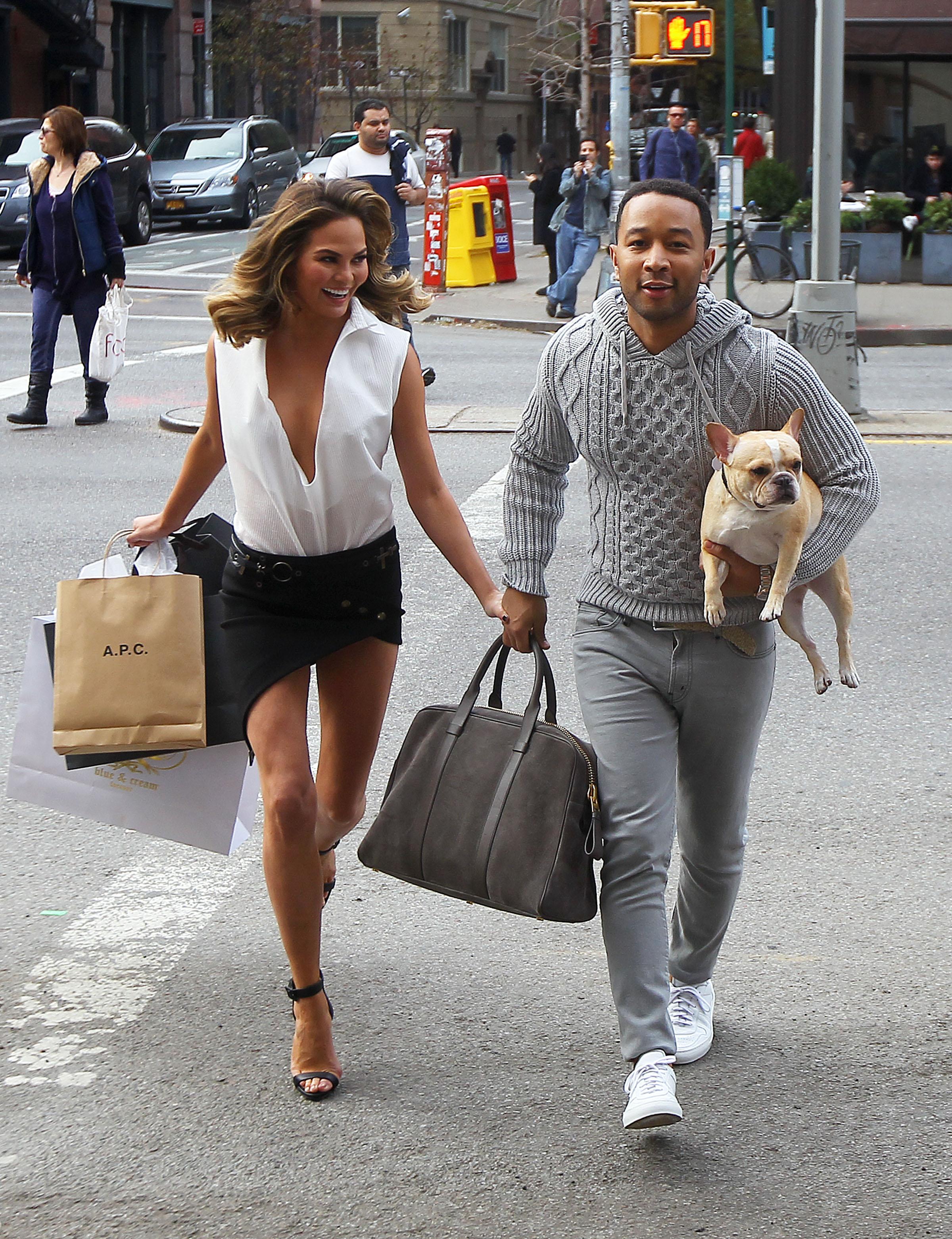 John Legend and Chrissy Teigen spotted taking part in a photo shoot in NYC