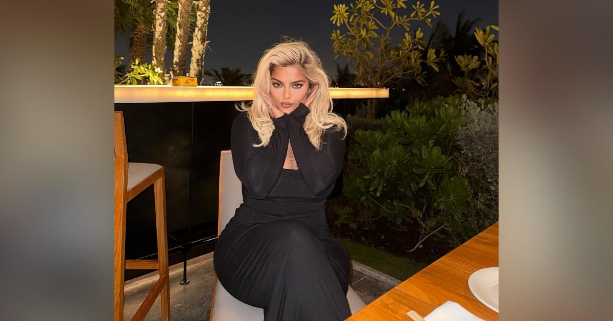 bebe rexha shows cheeky swimsuit while dubai vacation photo