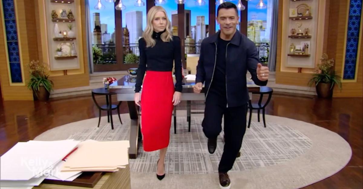 kelly ripa aging balance test high heels live watch