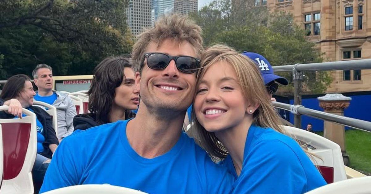 Photo of Glen Powell and Sydney Sweene