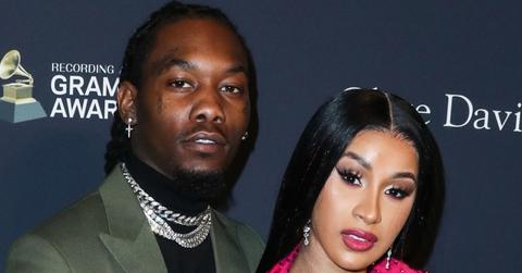 Cardi B and Offset Wearing Pink