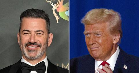 Photo of Jimmy Kimmel and Donald Trump.