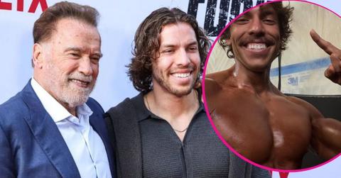image and inset of Joseph Baena and Arnold Schwarzenegger