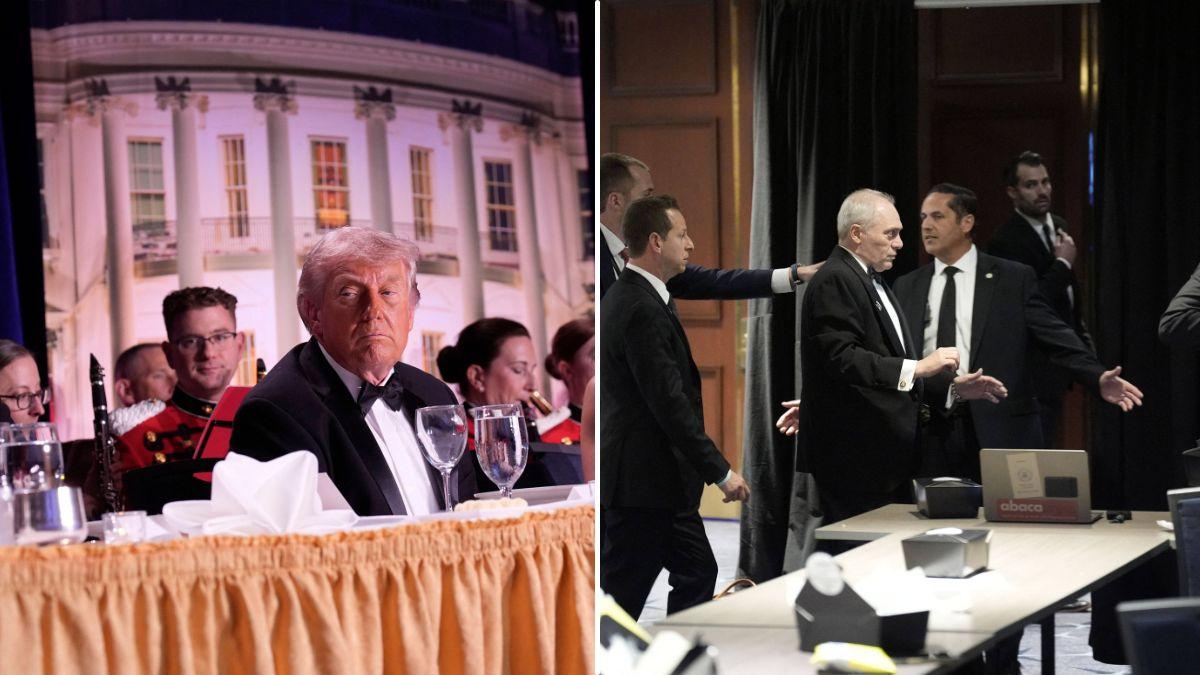 image of The president 'fought like h---' to stay at the event. 