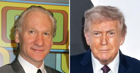 Photo of Bill Maher and Donald Trump.
