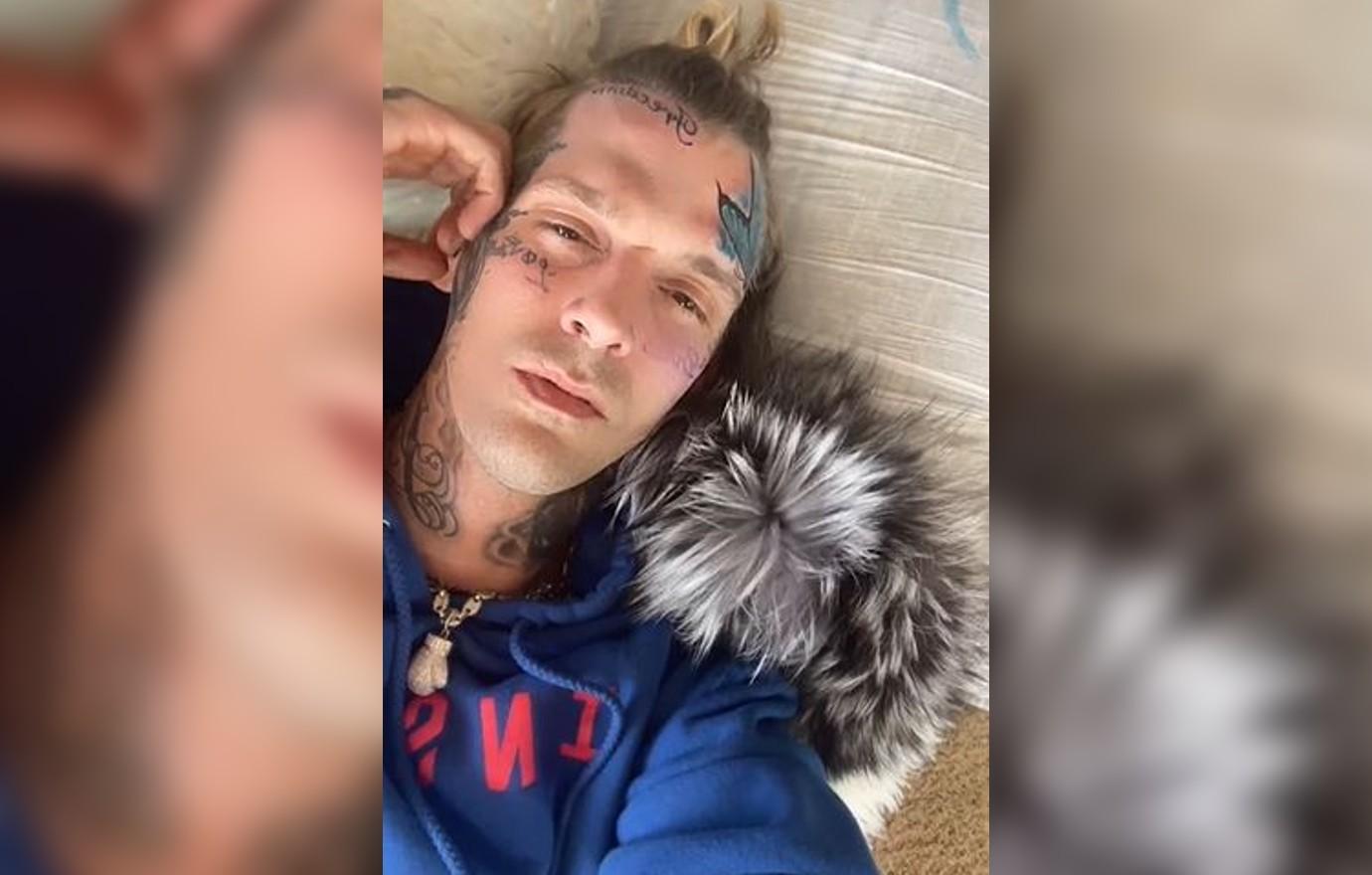 Aaron Carter Flaunts Face Tattoo Amid Downfall