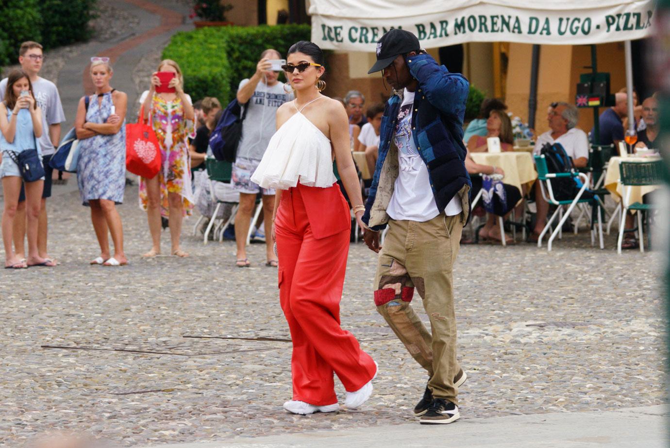Kylie Jenner & Travis Scott Dance During Their European Vacation