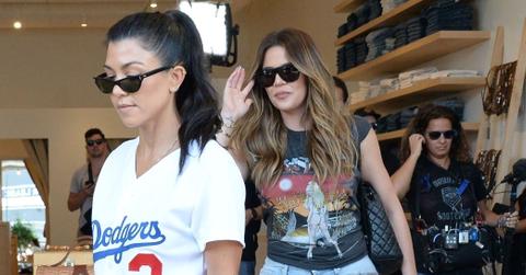 Kourtney and Khloe Kardashian do some shopping while filming for “Keeping Up With The Kardashians”