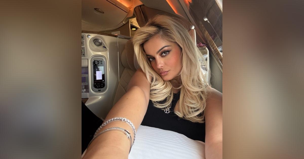 bebe rexha shows cheeky swimsuit while dubai vacation photo