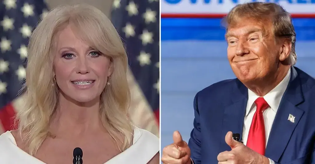 kellyanne conway urges ron desantis to drop out and back donald trump