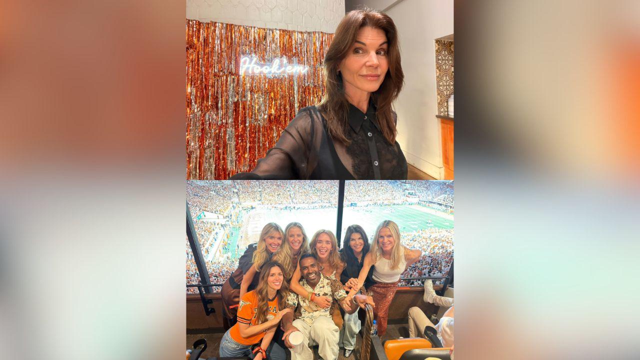 image of Lori Loughlin drew attention with her youthful appearance and a series of casual yet polished outfits.