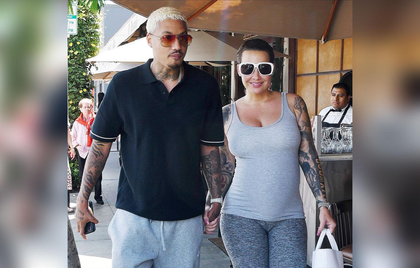 //amber rose video ae edwards newborn son