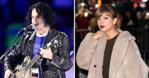 Split photo of Jack White and Taylor Swift.