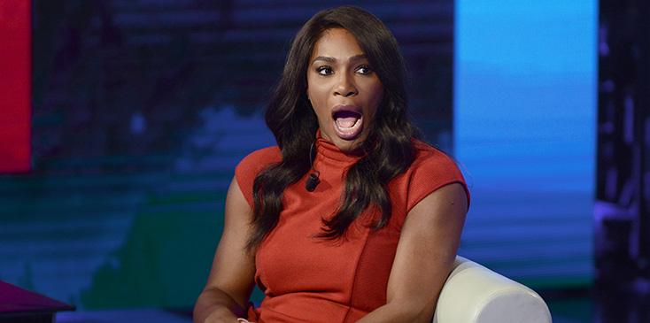 Serena Williams Gets Interviewed On An Italian Show In Milan