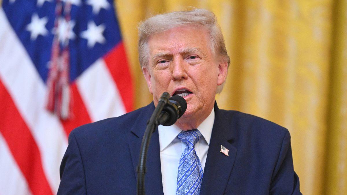 Image of Donald Trump repeatedly blamed vandals for damage to the landmark.