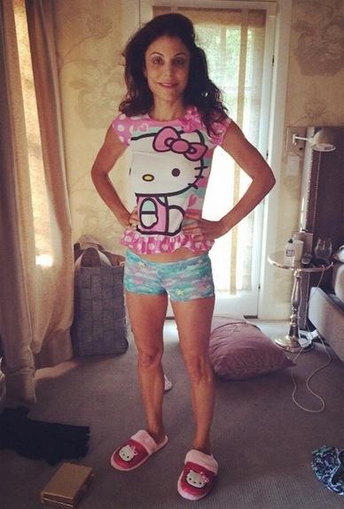 Bethenny Frankel Wears Daughter's Pajamas