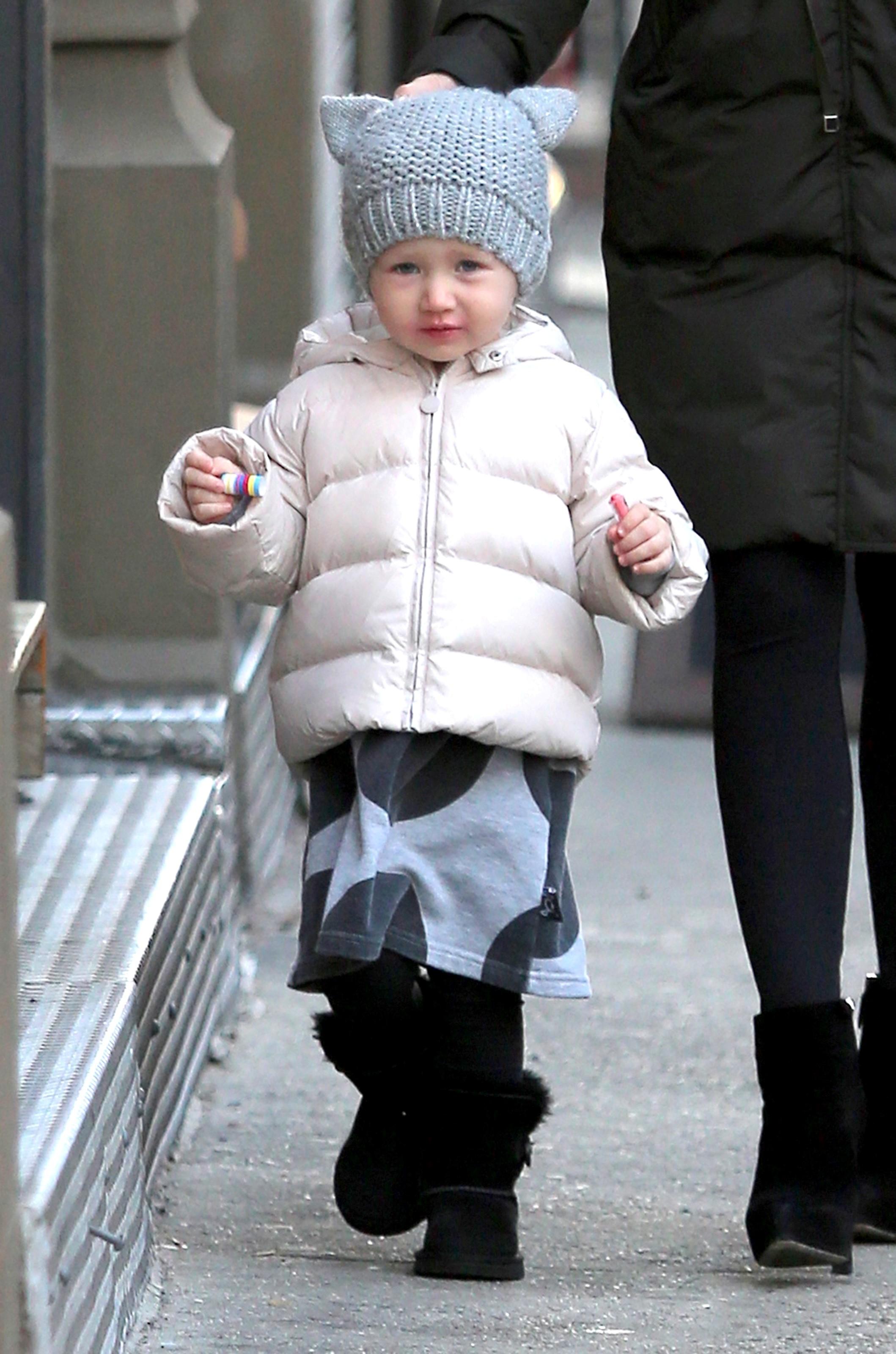 Hilaria baldwin daughter carmen nyc 02