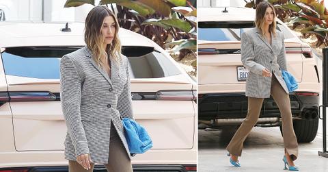 hailey bieber goes to the doctor in stunning fashion in beverly hills ok
