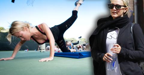 Pregnant ashlee simpson tracy anderson excercises