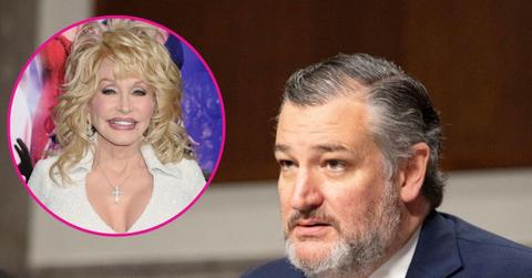 Split photo of Ted Cruz' and Dolly Parton