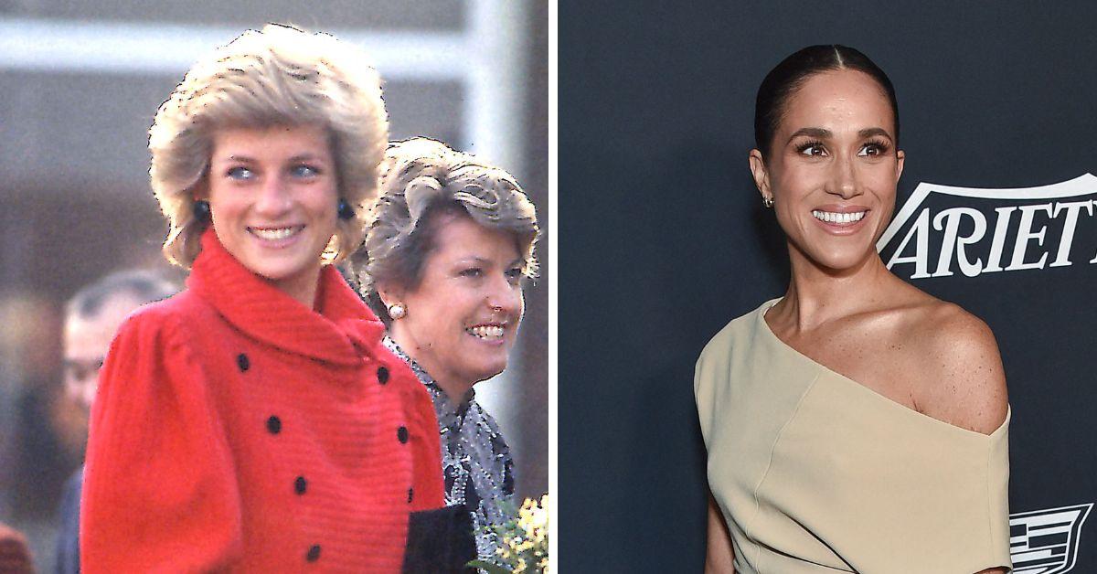 image of Several critics accused the Duchess of Sussex of copying Princess Diana's style.