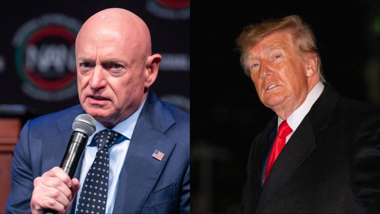Mark Kelly and Trump
