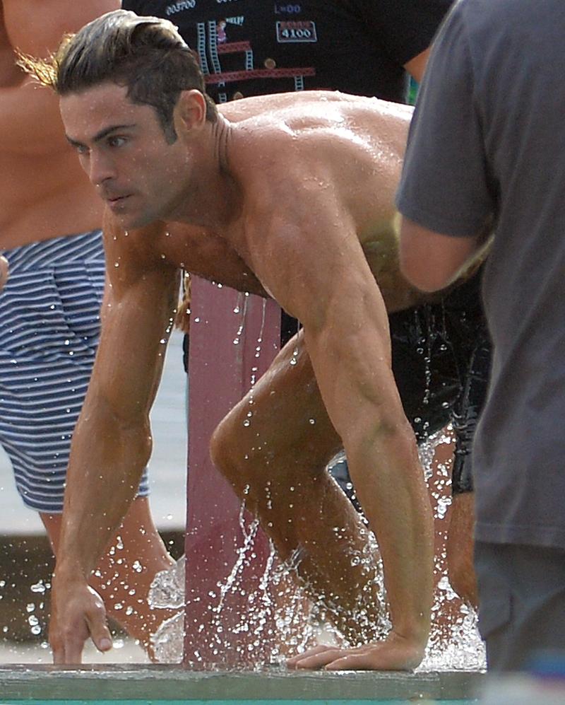 zac efron shirtless abs baywatch movie