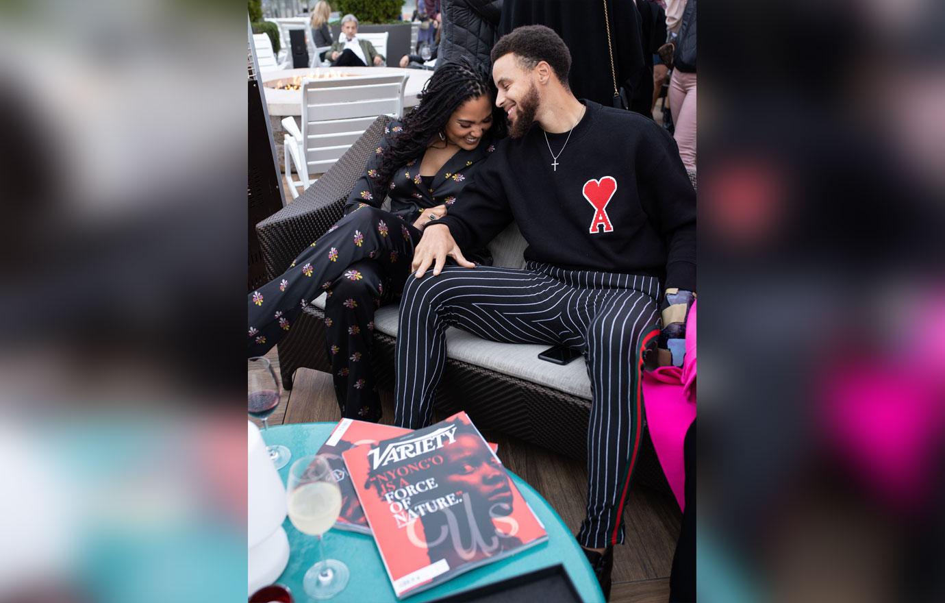 Ayesha Curry & Steph Curry Share Some Sweet PDA At Event