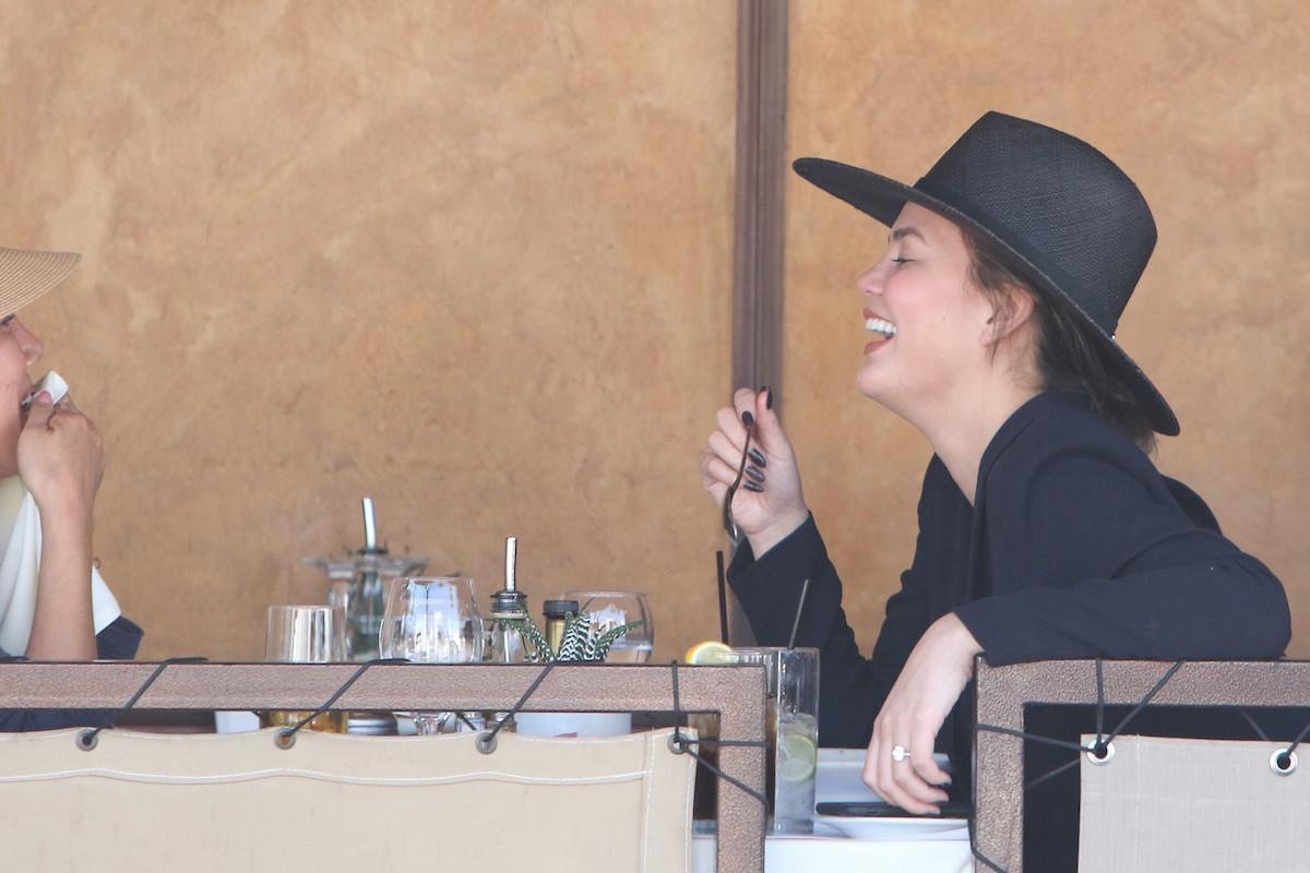 Chrissy Teigen is spotted having lunch with her mother in Beverly Hills