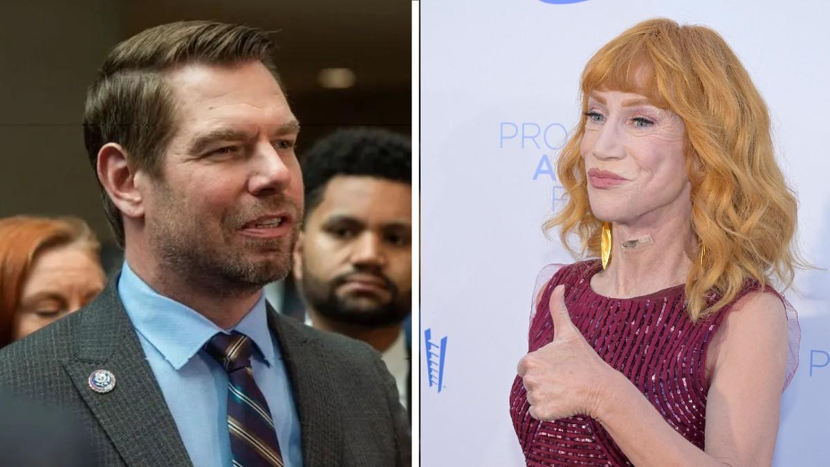 split of Eric Swalwell and Kathy Griffin. 
