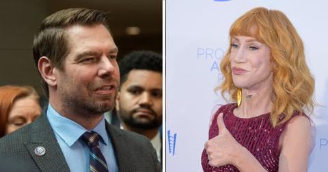 split of Eric Swalwell and Kathy Griffin.