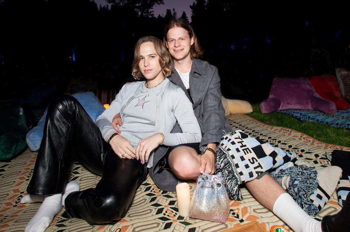 tommy dorfman lucas hedges at cinespia screening of josie and the pussycats