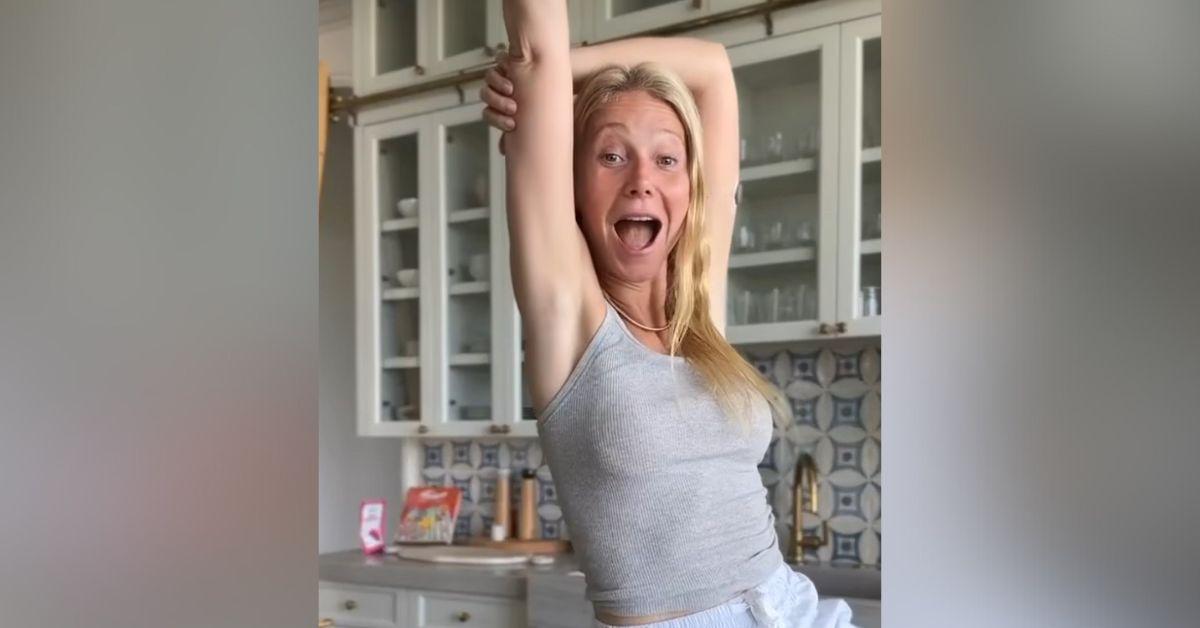 gwyneth paltrow concern wearing arm patch new video