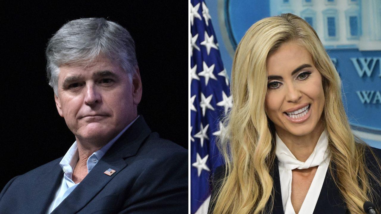 Photo of Sean Hannity and Katie Zacharia.